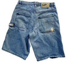 Southpole Vintage Mens Jean Shorts 34 Baggy Blue Denim Y2K Hip Hop Skate 90s