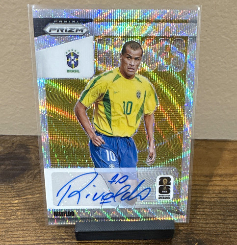 Rivaldo [Blue Shimmer] #S-R 2018 Panini Prizm World Cup Signatures card