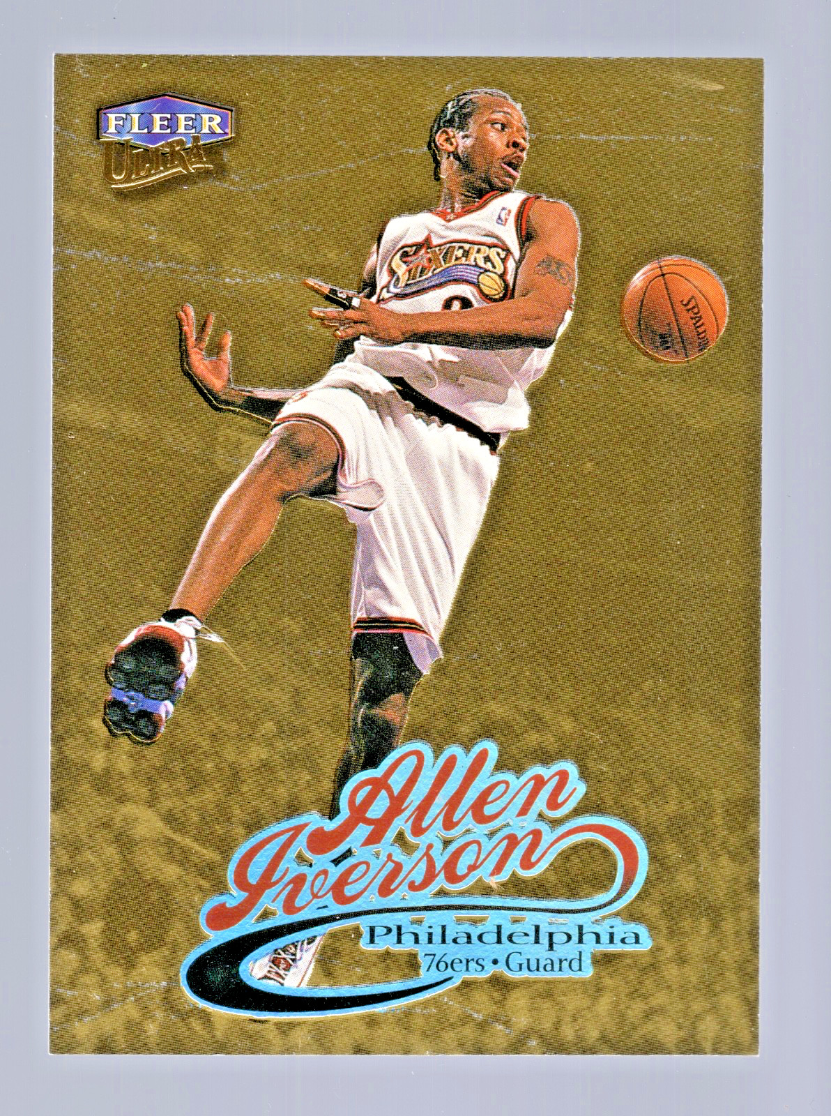 Allen Iverson 1998-99 Ultra #33G Gold Medallion Philadelphia 76ers Star Guard