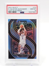 SHAI GILGEOUS-ALEXANDER 2024-25 SELECT LIGHT BLUE PRIZM /299 #131 PSA 10 Q0004