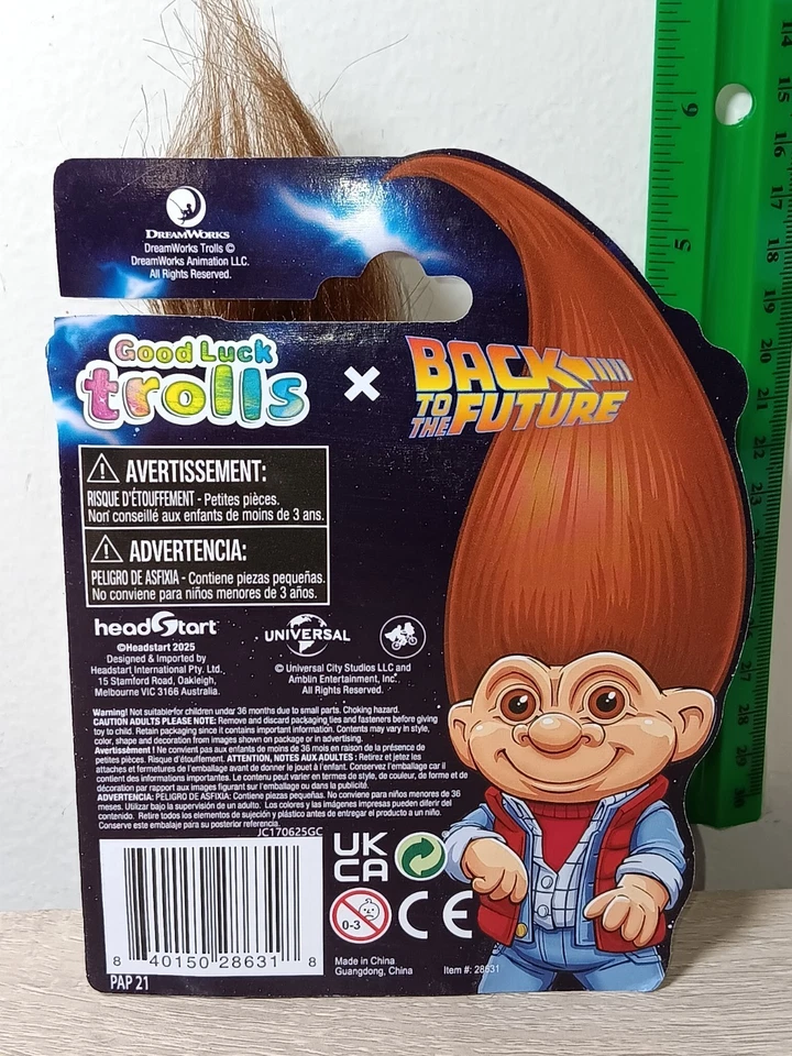 *ENVÍO GRATUITO* Muñeca Troll Buena Suerte Película Regreso al Futuro Marty McFLY Foto 2 de 2