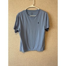 Polo Ralph Lauren Kids Boys Blue Short Sleeve Pony Logo T-Shirt Size L 14-16