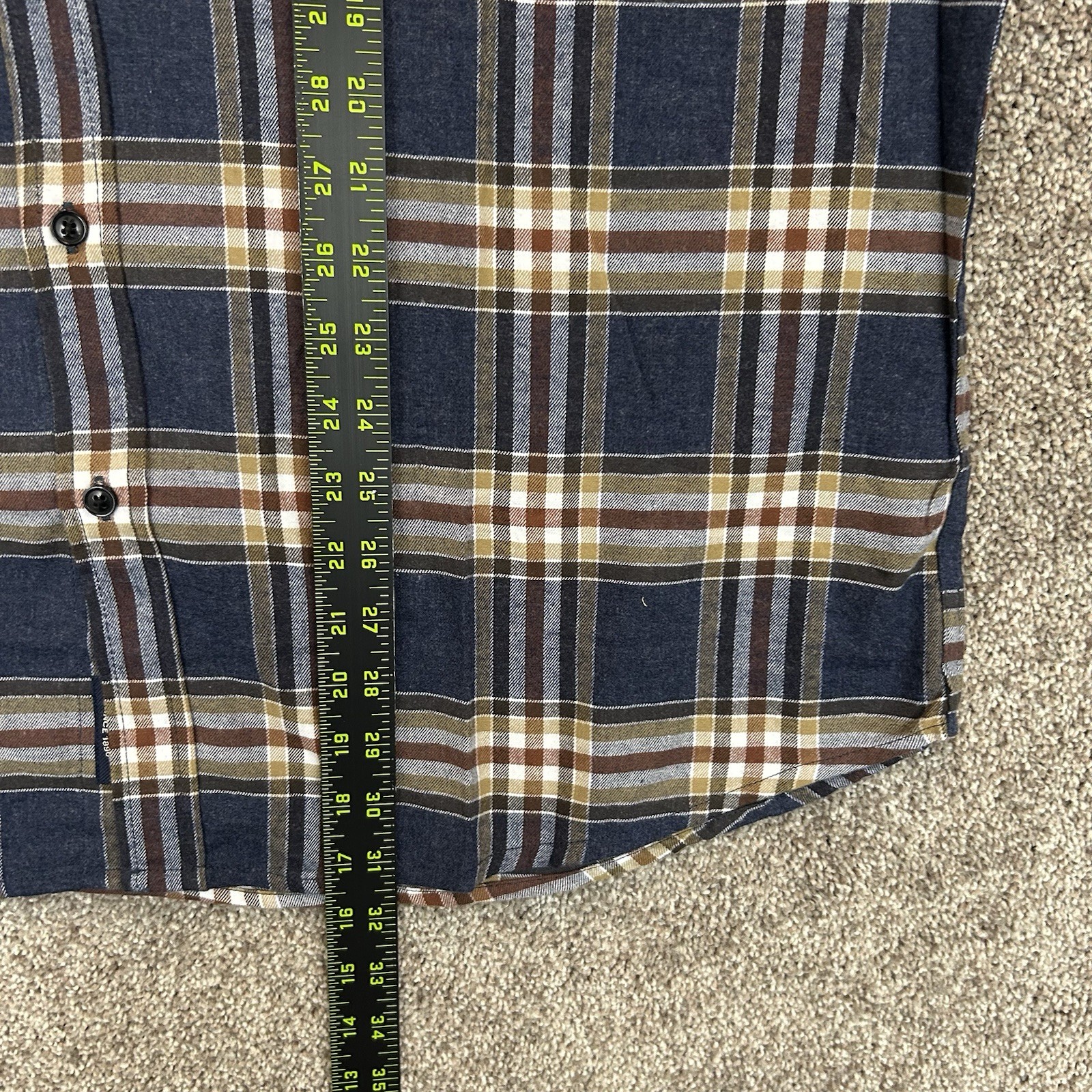 US Polo Assn. Men's Button Down Shirt Size XL Blue Water Heather Plaid NWT $60