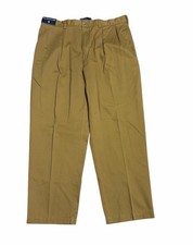 Vintage Polo Ralph Lauren Andrew Pant Mens 38x30 Khaki Brown Pleated 90s NWT NOS