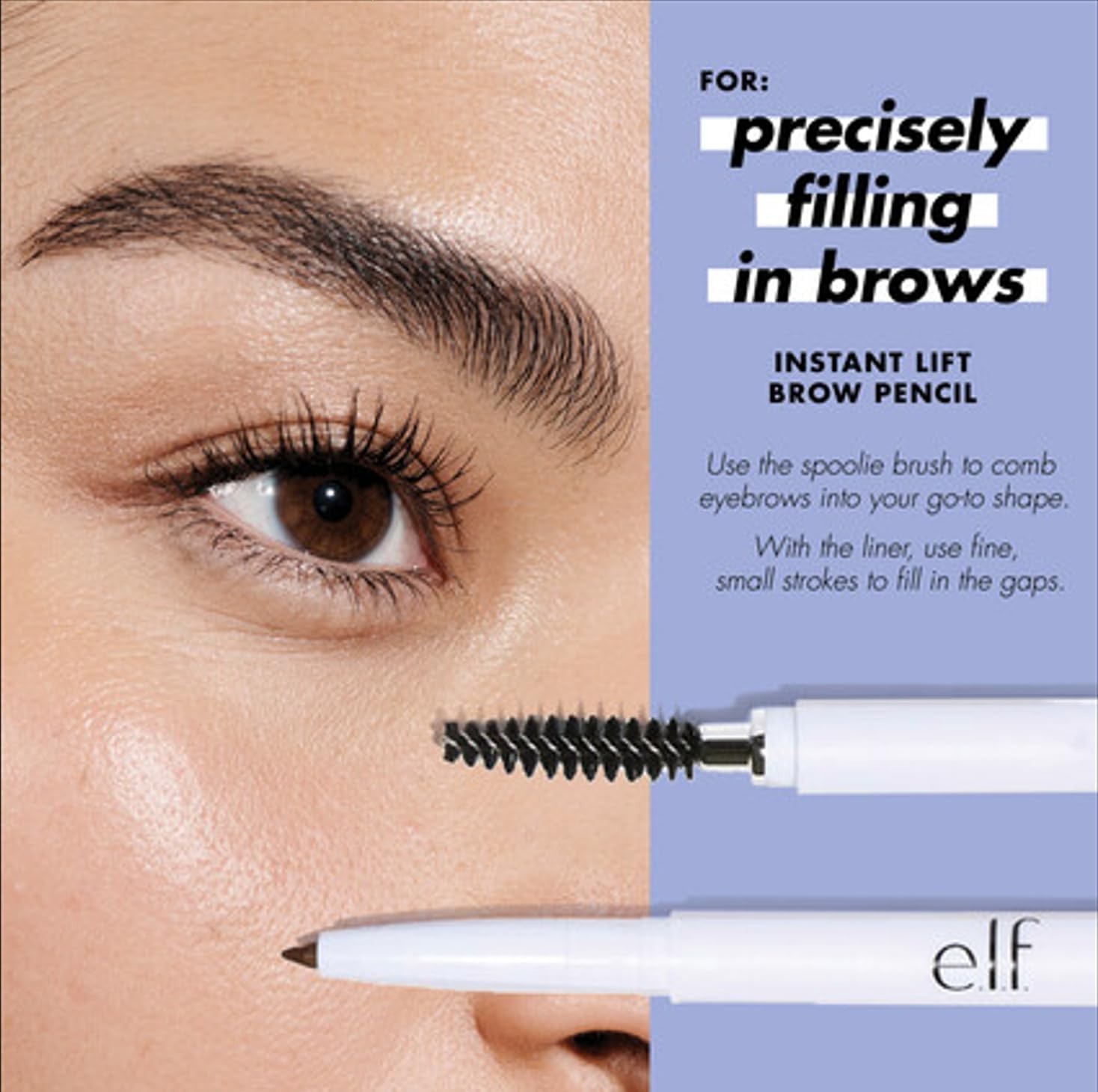 Instant Lift Brow Pencil, Dual-Sided, Precise, Fine Tip, Shapes, Defines, Fills