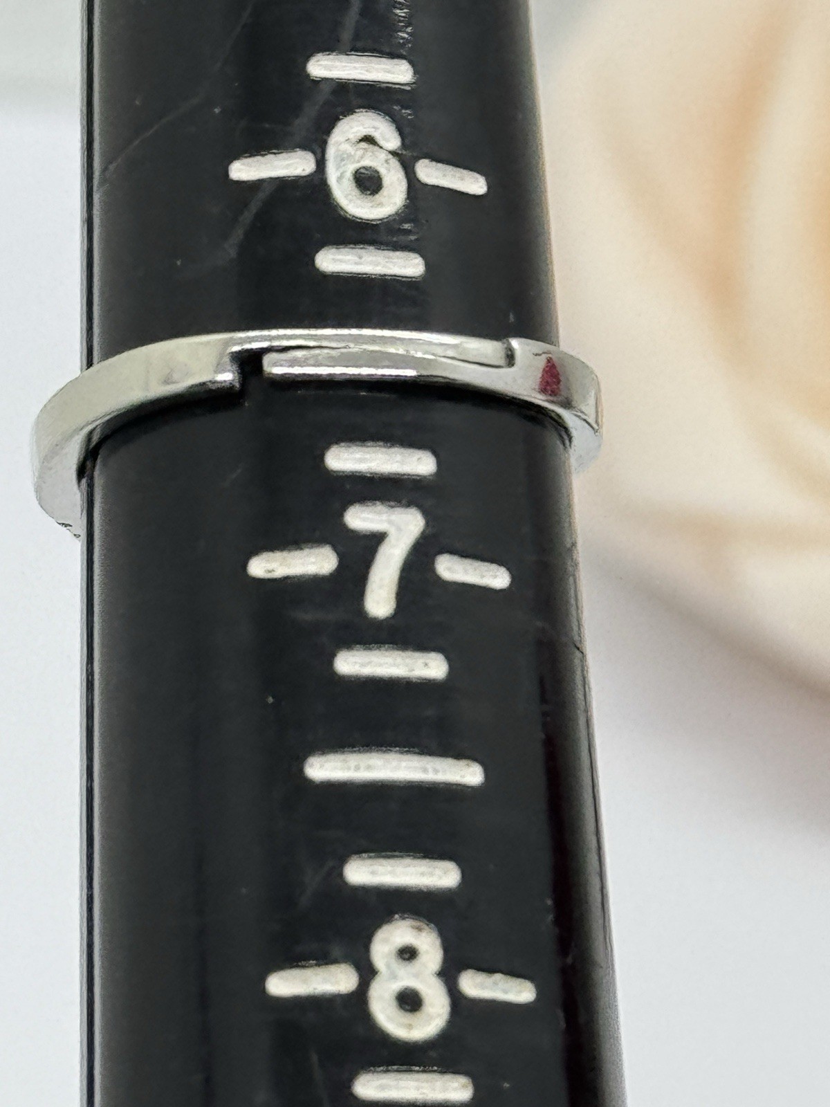 Sterling Silver Ruby Ring Oval Simulated CZ Gemst… - image 5