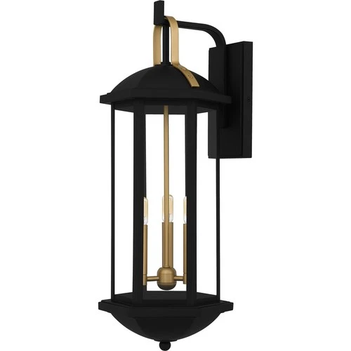Matte Black  Outdoor Wall Lantern from the Crestfield Collection - Picture 2 of 5
