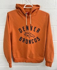 Denver Broncos Nike Air Hoodie NFL Sweatshirt Mens Sz M Orange On Field Sideline