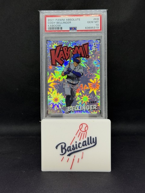 2021 Panini Absolute - Kaboom! Cody Bellinger #K8 PSA 10 Gem Mint Case Hit