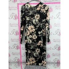 Felicity & Coco dress flowers Black Dress with Blush and Cream Floral Print