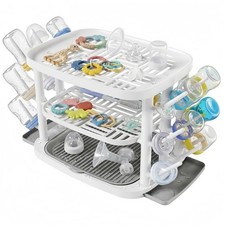 New Parents Baby Bottle Drying Rack - 3 Tier Large Capacity Organizer