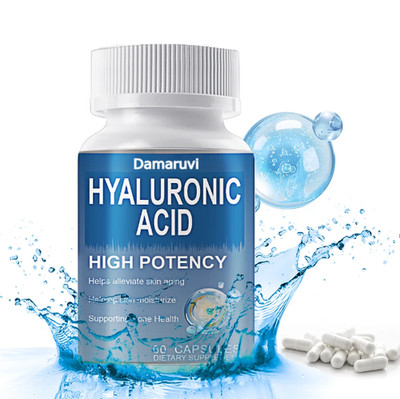 Hyaluronic Acid 100% Pure Organic Anti Aging Hydrating Wrinkles Fine Lines 60Pcs