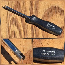 Snap-on Tools Usa Black Hard Grip Tire Valve Core Tool Tr107a Euc