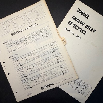 VINTAGE YAMAHA E1010 ANALOG DELAY SERVICE MANUAL AND TECHNICAL GUIDE