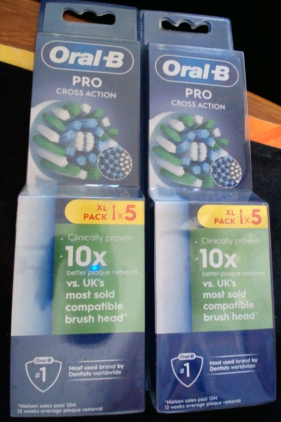 Oral-B Pro Cross Action Replacement Electric Toothbrush Heads White Pack Of 5 - Image 2