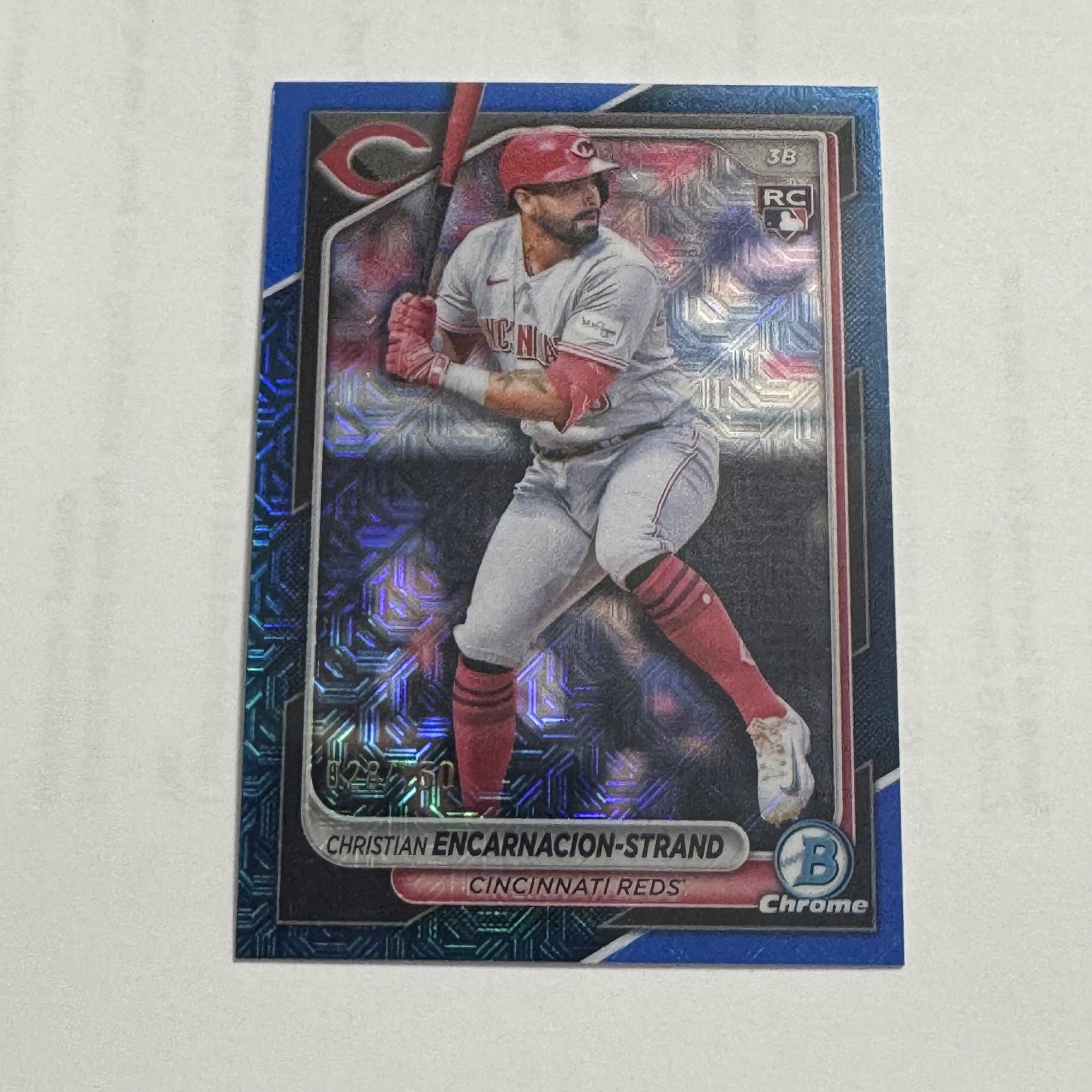 2024 Bowman Chrome #91 Christian Encarnacion-Strand Blue Refractors #/150