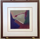 Hand Signed Dan Emerson Abstract Art Original Oil Painting 16 x 16 — photo 1