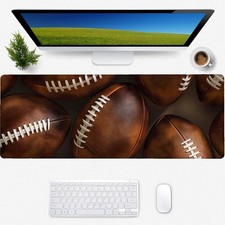 Football Gaming Mouse Pad, Desk Mat, Non-Slip Rubber Base Cool Aesthetic Mous...