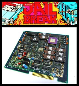 Konami, GX507, Arcade, PCB, – Jail Break – Tested Working - RARE