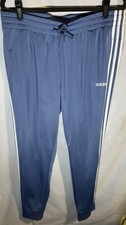 Adidas Womens Essentials 3-Stripes Slim Jogger Pants - Steel Blue - XL - GT6855