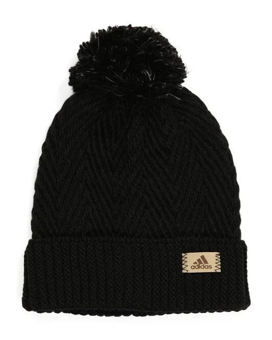 ADIDAS UNISEX Decadent Sport SOFT STRETCH KNIT Beanie Hat ONE SIZE BLACK $30 NEW