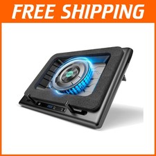 Fast Cooling Pad for 15.6-19" Laptop, Black