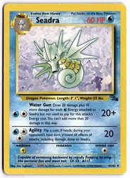Seadra 42/62 Fossil Unlimited Uncommon Pokémon TCG
