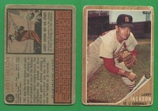 1962 Topps Baseball ~~~ LARRY JACKSON ~~~ No. 83 ~~~ FREE S/H