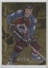 1999 ITG Be A Player Millennium Signature Series Gold Sandis Ozolinsh Auto av1