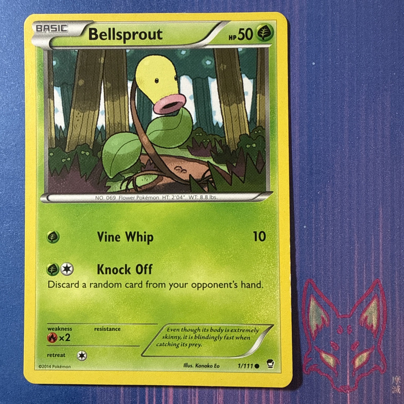XY Furious Fists - LP - Bellsprout 1/111 Pokemon English (US Seller)