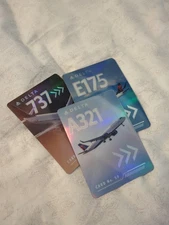 Delta Air Lines Pilot Trading Card 737 , A321, E175 Collectible Card New.