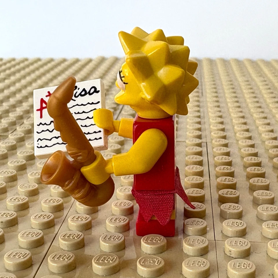 LEGO, Симпсоны: Лиза, юбка, sim004, 71006, дом, 2014, красный A + тест, саксофон - Изображение 4 из 4