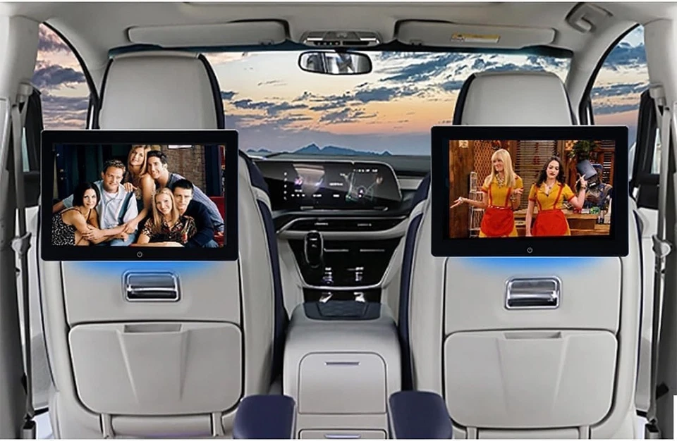 4K Android 12 Car Headrest Monitor TV with WiFi, 10.1" Touch Bluetooth, 2G+32GB - Image 3 of 4