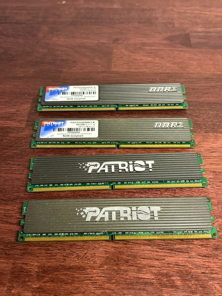 Patriot DDR2 SDRAM Computer 4 GB Total Capacity Memory (RAM) for