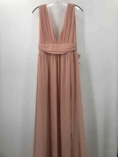 Pre-Owned Lulus Pink Size Small Sleeveless Maxi Evening Gown