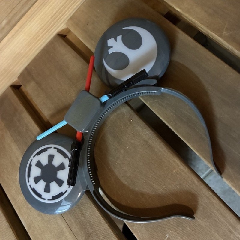 Disney Parks Star Wars Lightsaber Mickey Ears Headband Light Up Tested Working