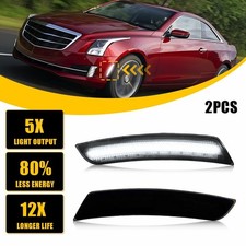 Fit 2014-24 Cadillac ATS CTS Chevrolet Camaro Side Marker Light LED Smoked EPPE