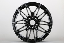 19 W714 Gloss Black Staggered Wheels Rims Fits Bmw 325xi 328xi 330xi 335xi
