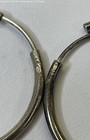 925 Sterling Tube Hoop Earrings 2.9g — photo 3