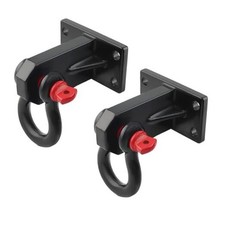 2Pcs Front Tow Hooks Heavy Duty for Dodge Ram 2500/3500 2010-2017 D Ring