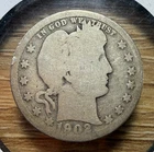 1902-P Barber Quarter - Actual Coin Shown - Free Shipping & Tracking INV#280