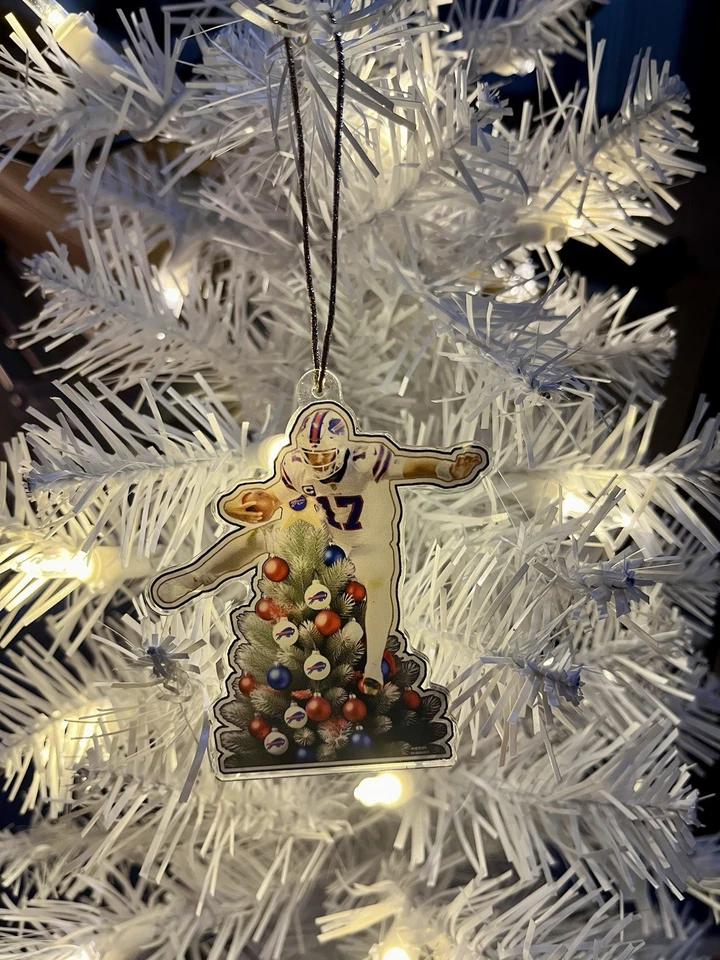 Josh Allen Buffalo Árbol de Navidad Obstáculo Bills Ventilador Árbol de Navidad/Adorno de Coche Foto 4 de 4