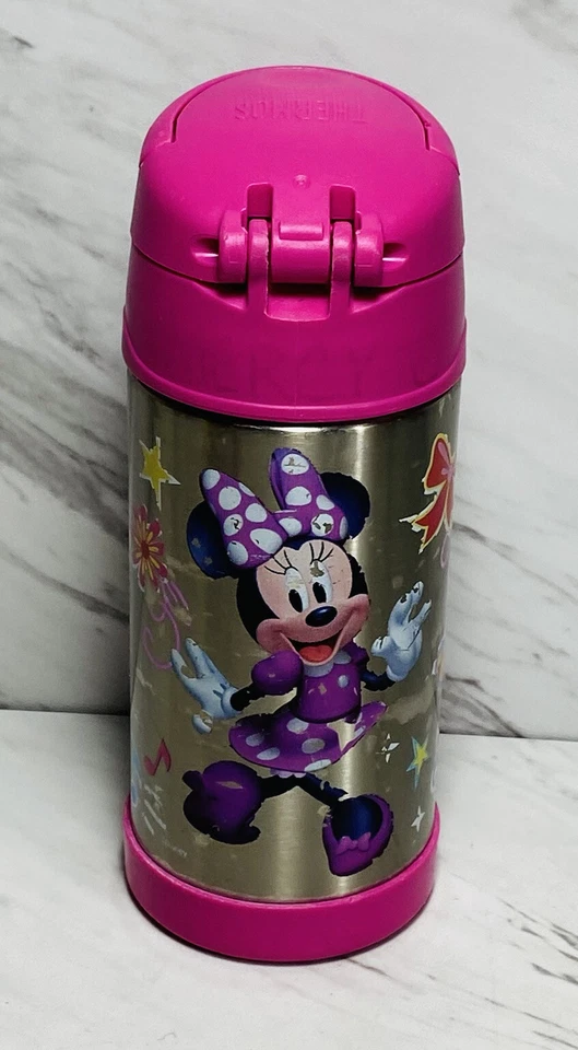 Termo Funainer Minnie Mouse Botella de Bebidas Rosa 12 OZ  Foto 3 de 4