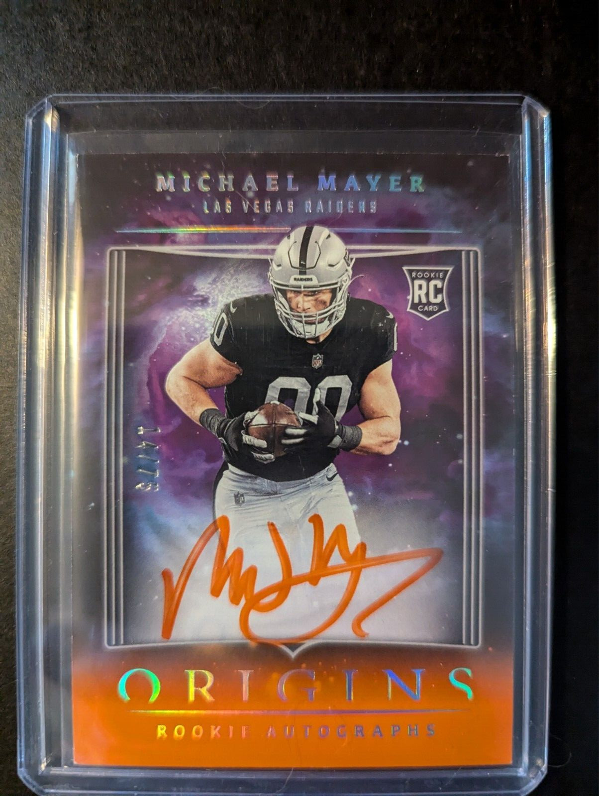 Michael Mayer Panini Origins Rookie Autographs #RAMMA Orange