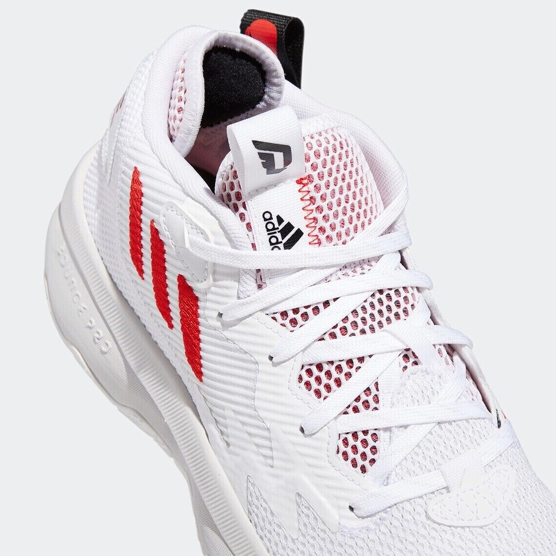 ADIDAS DAME 8 GAME TIME BASKETBALL SHOES SIZE 8 WHITE RED ADIDAS DAME 8 GAME TIME BASKETBALL SHOES SIZE 8 WHITE RED