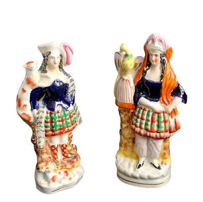 Staffordshire Figurines of Scottish Highland Figures