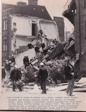 Original Press Photo Explosion Newham Hse Manor Fields Estate Putney 10.1.85 (1)