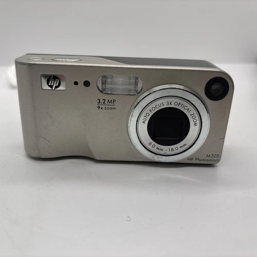 HP PhotoSmart M305 Silver 3.2MP Digital Camera with optical viewfinder Works