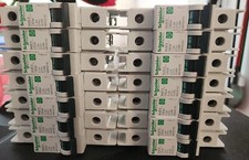 14 SCHNEIDER ELECTRIC 2A Din Rail Circuit Breakers Lot MG24116