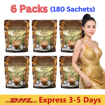 6x Jamsai Green Coffee Bean X Lamyai 25in1 Instant Coffee Weight